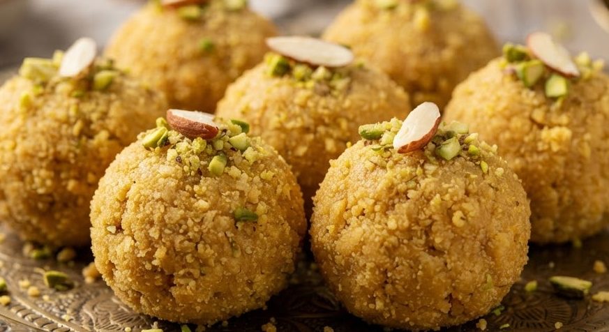 Besan Laddoo Box — detail view