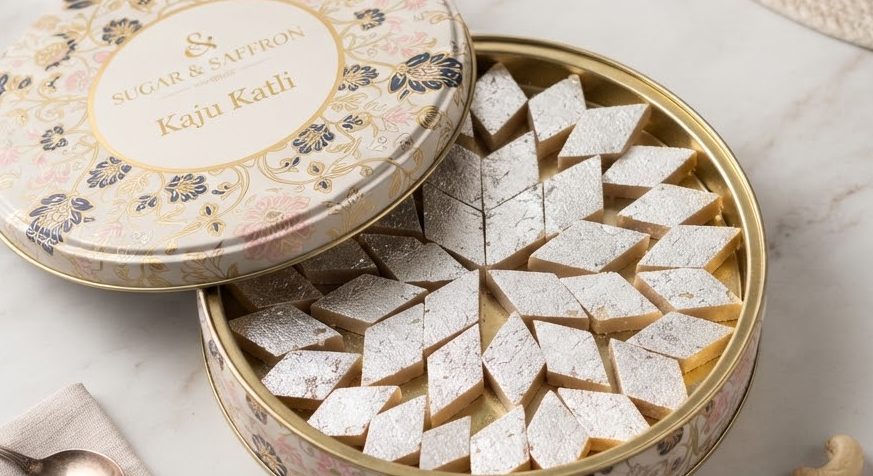 Kaju Katli Tin 500g — detail view