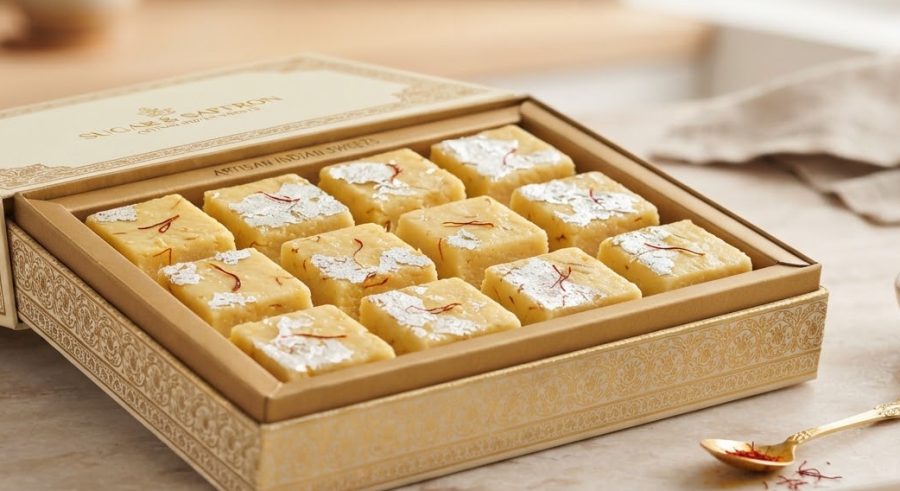 Saffron Barfi Box 1kg — alternate view