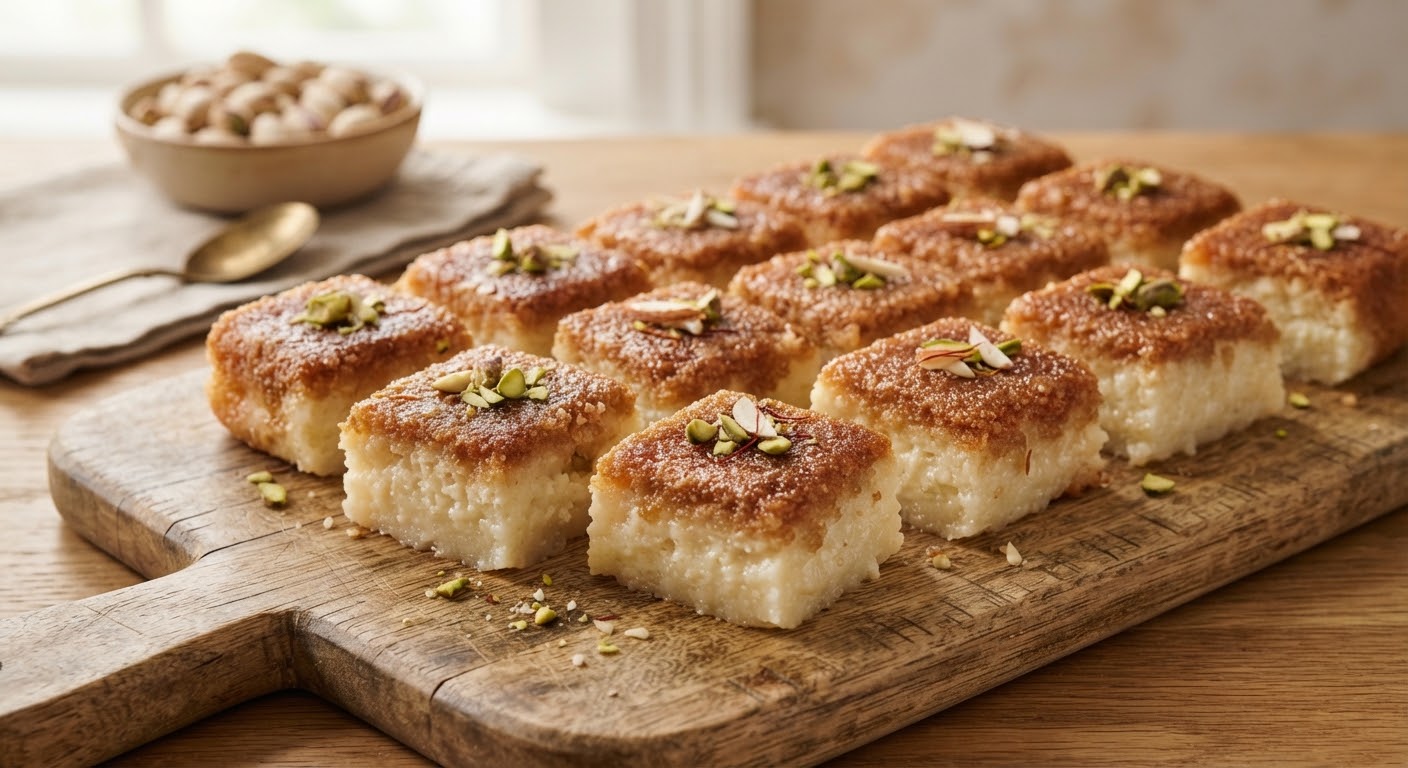 Traditional Milk Cake — Caramelised milk squares